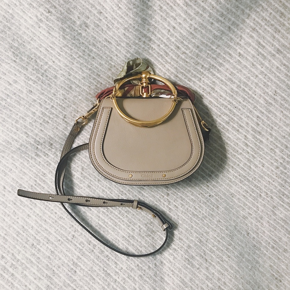 Chloé Nile Bracelet Bag, Small, in Calfskin